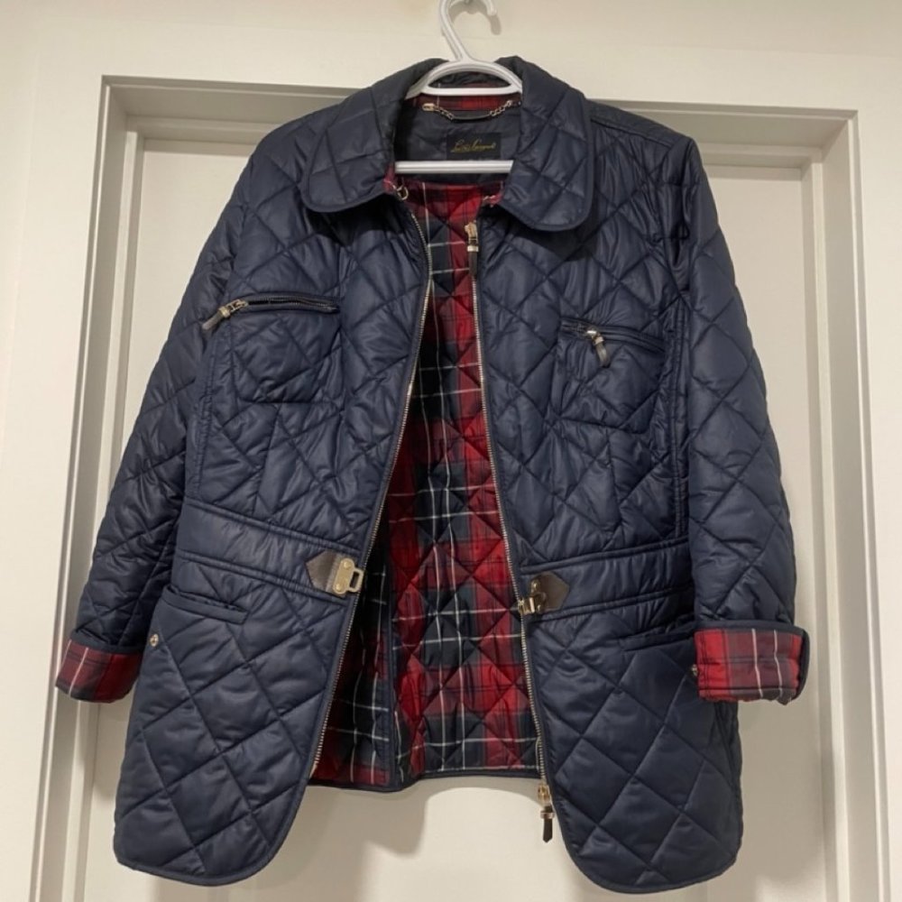 Louisa Spagnoli jacket - blue & plaid - Made in Italy